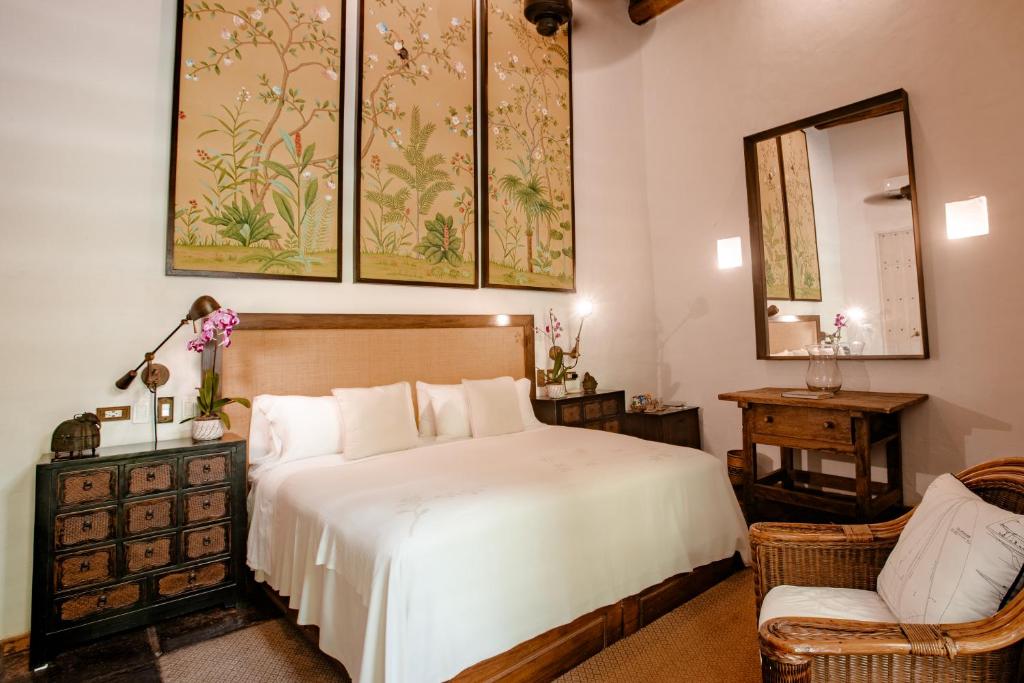 Postel nebo postele na pokoji v ubytování Amarla Boutique Hotel Cartagena