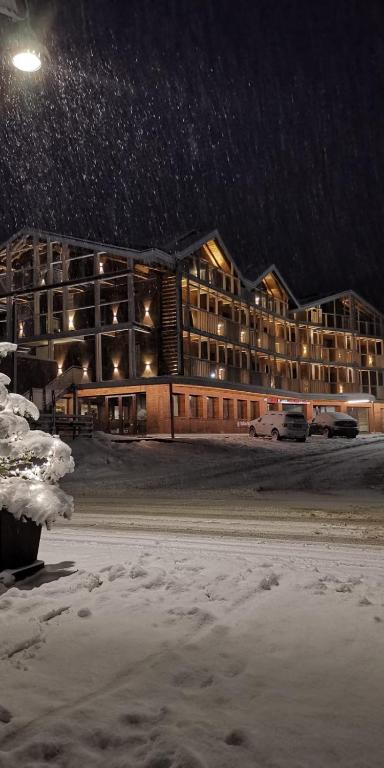 hotel Forte Carlomagno v zimě