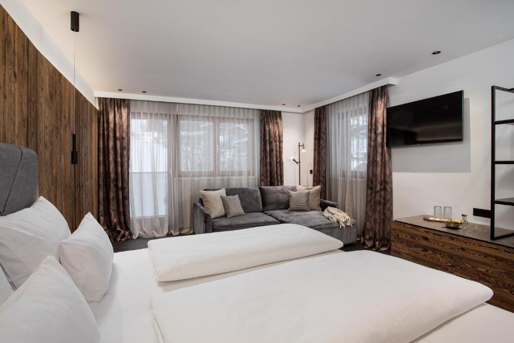 Postel nebo postele na pokoji v ubytování Hotel Gappmaier