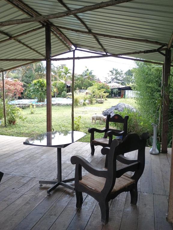 Zahrada ubytování PosadaManduka Eco-Hostel