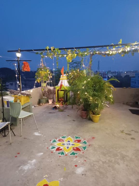 Patio nebo venkovní prostory v ubytování Pravuprasad Homestay