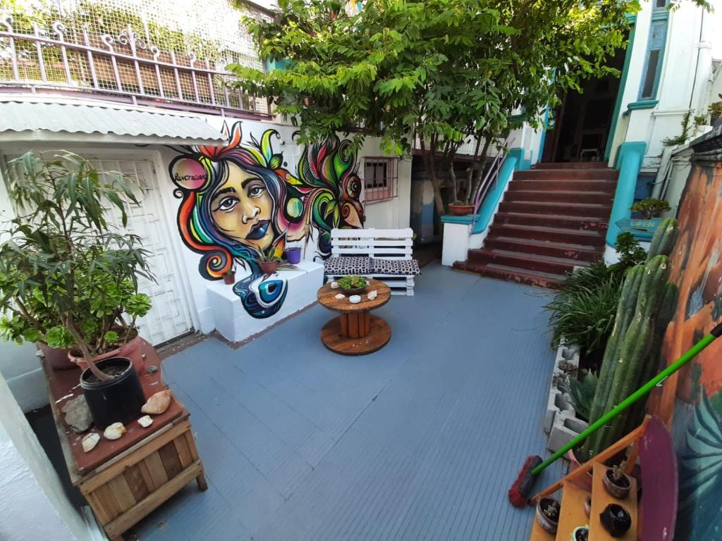 Zahrada ubytování Nómada Eco-Hostal