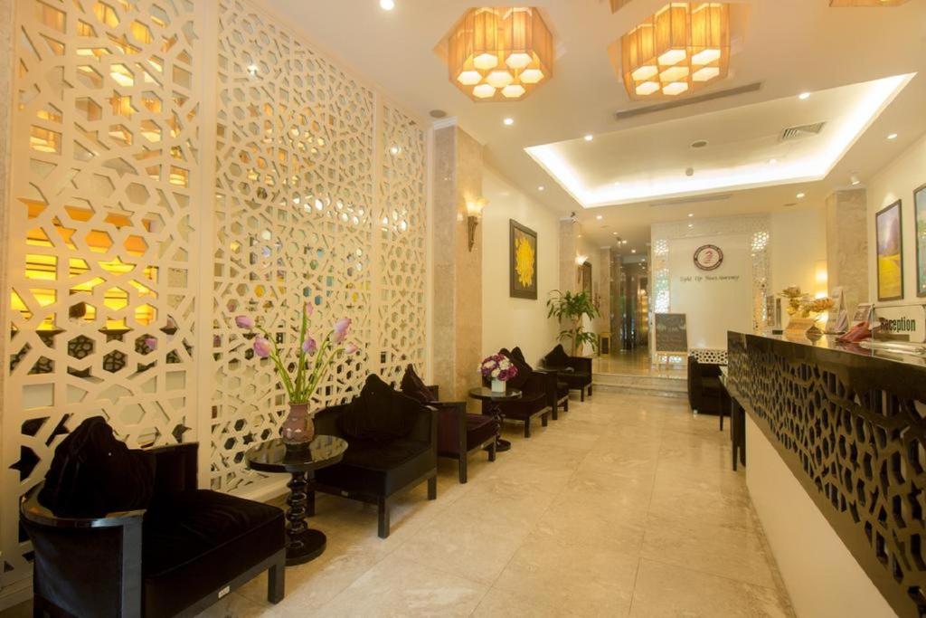 Hanoi Dragon Boutique Hotel 로비 또는 리셉션