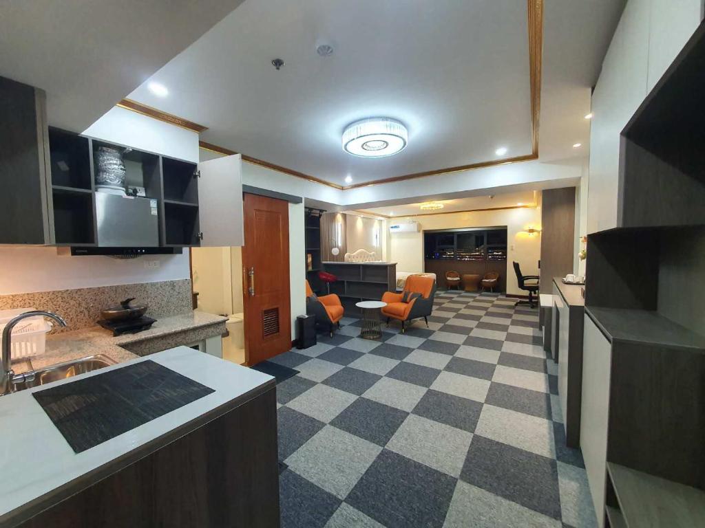 Kuchyň nebo kuchyňský kout v ubytování 456 Hotel