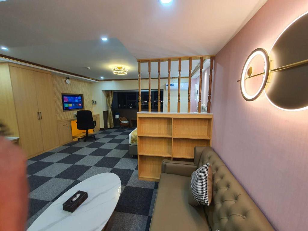 TV a/nebo společenská místnost v ubytování 456 Hotel