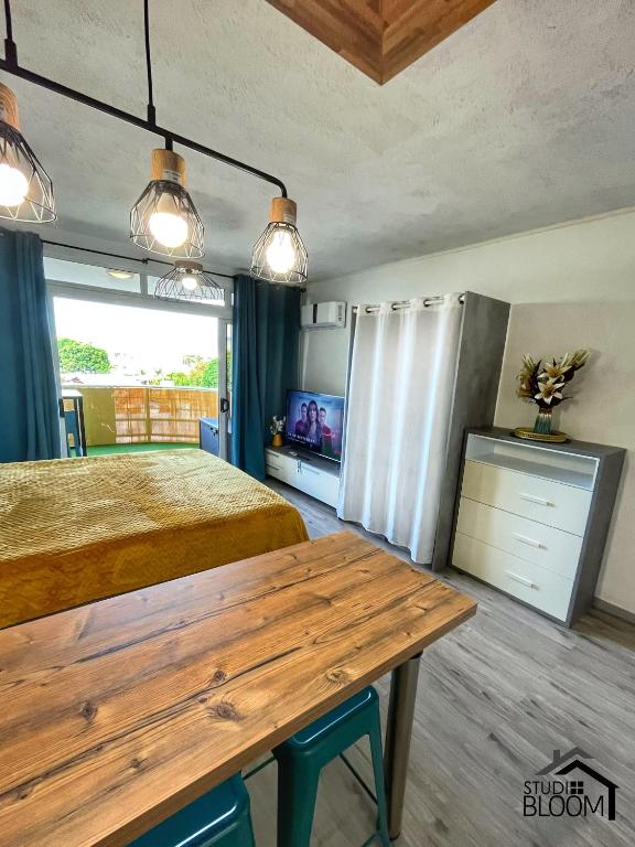 Kuchyň nebo kuchyňský kout v ubytování Studio Bloom - Papeete