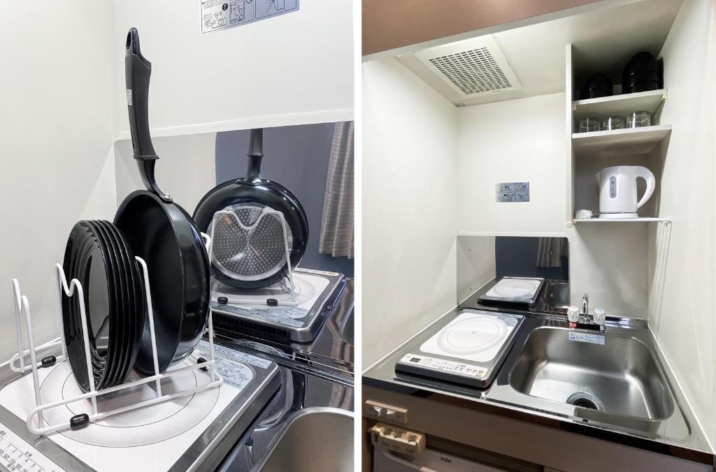 Kuchyň nebo kuchyňský kout v ubytování Tomi Home 2F