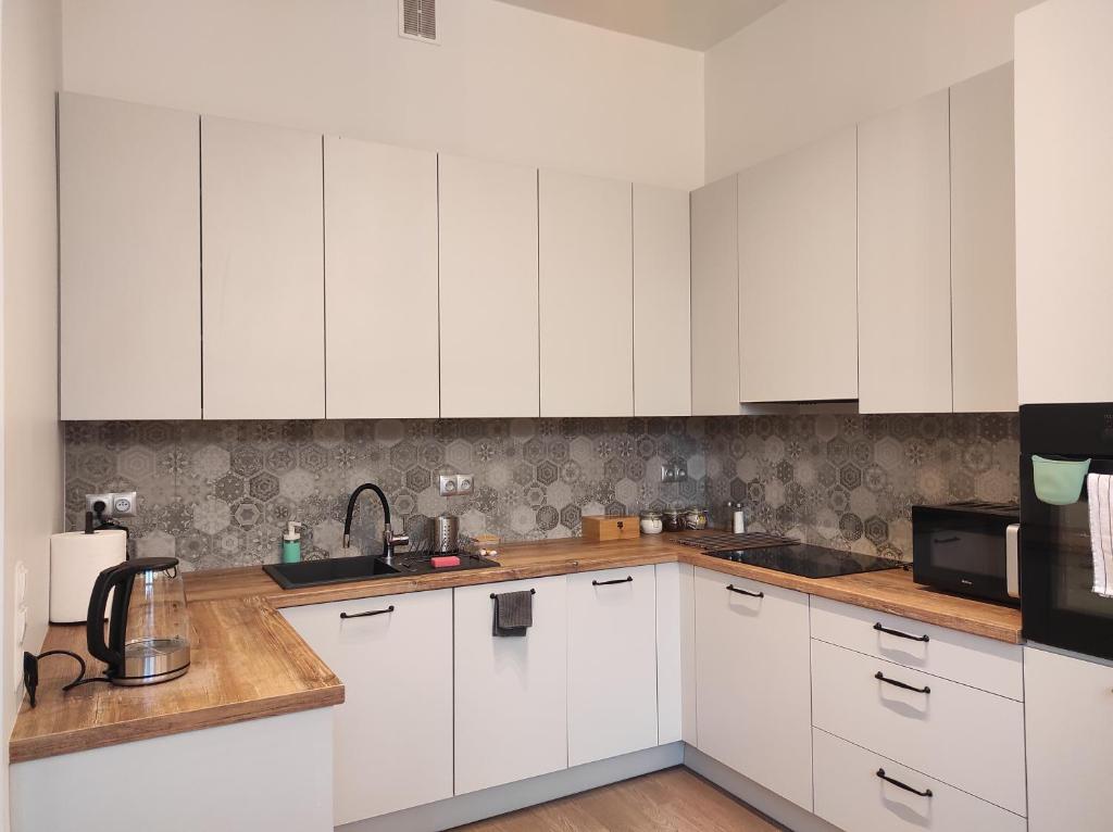 Kuchyňa alebo kuchynka v ubytovaní Chabrowy - Apartamenty Smart Projekt