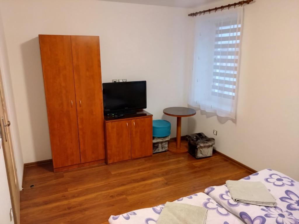 TV a/nebo společenská místnost v ubytování Apartmány u Martina