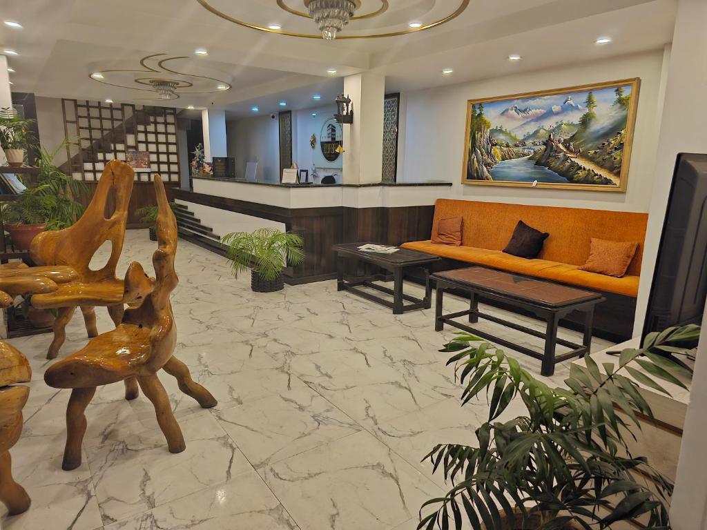 Posezení v ubytování Durbar Hotel & Residence