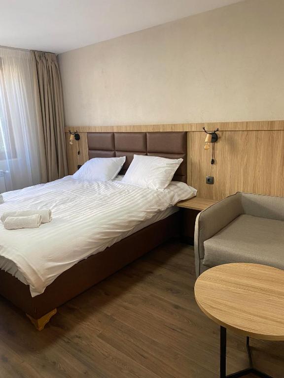 Postel nebo postele na pokoji v ubytování Deers