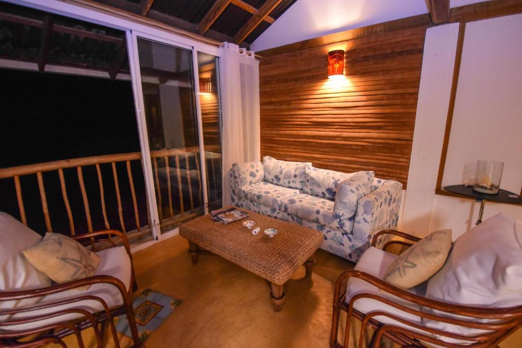 Zona de estar de Clave Verde Ecolodge