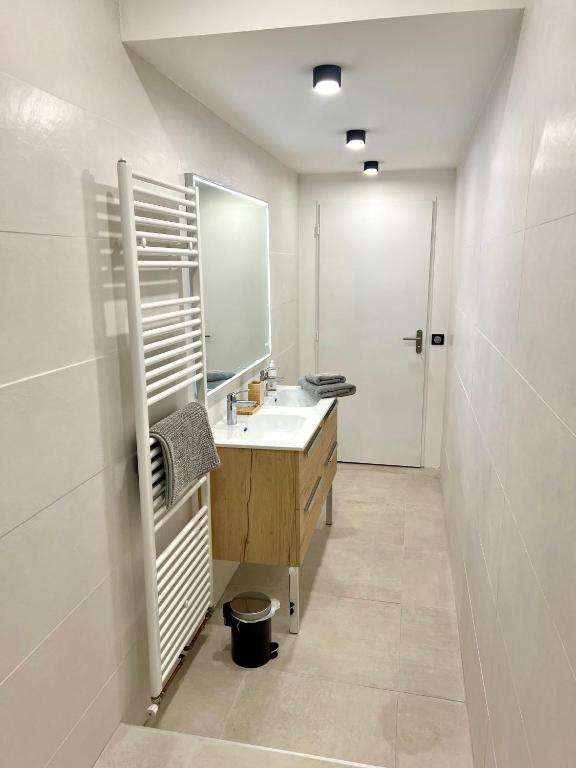 Koupelna v ubytování Appartements Chalet Lauranoure Centre Station