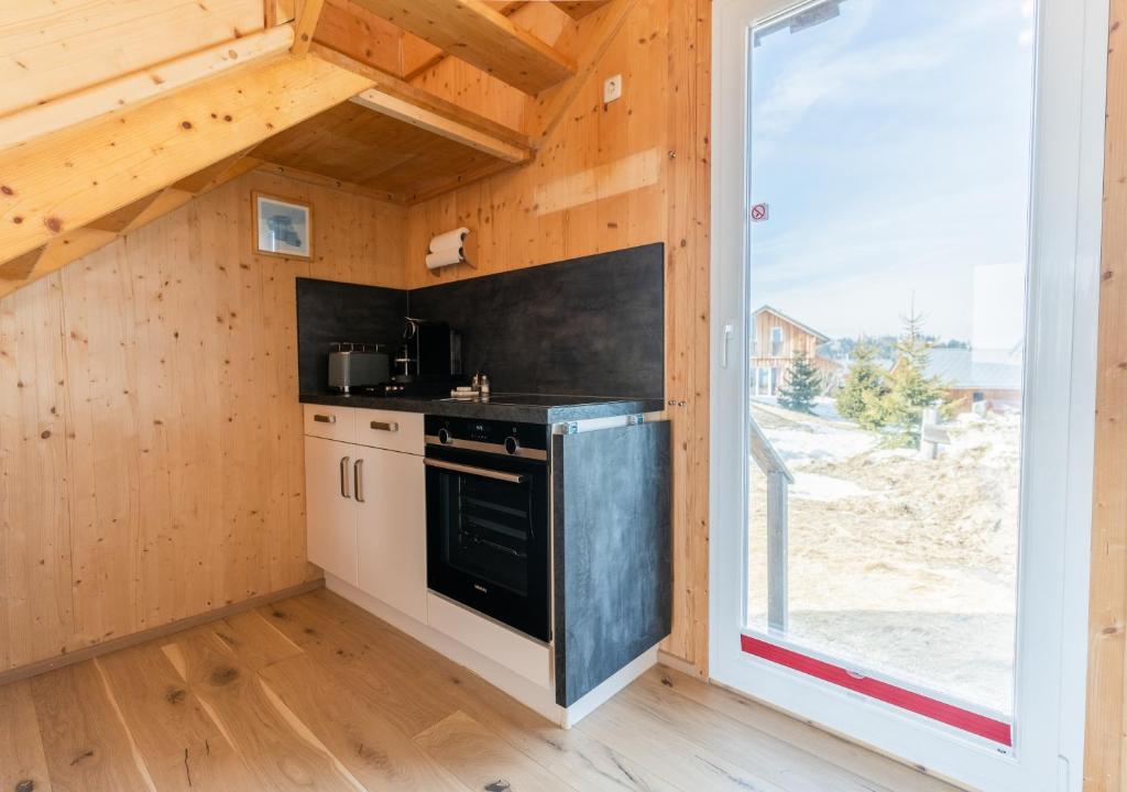 Kuchyň nebo kuchyňský kout v ubytování 1A Chalet Eck - Wandern, Grillen, Panorama Sauna!