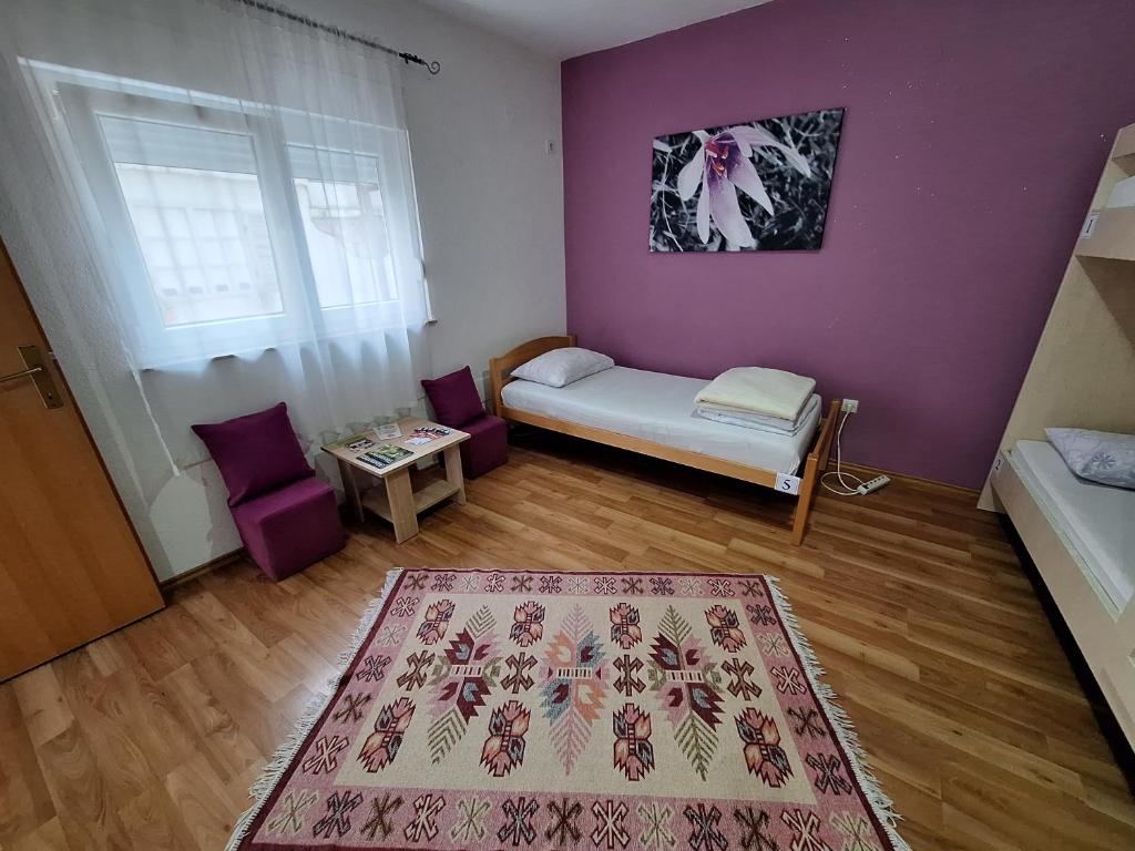 Postel nebo postele na pokoji v ubytování Hostel Miran Mostar