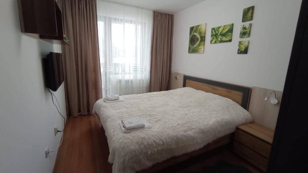 Postel nebo postele na pokoji v ubytování VIP Apartment Belvedere Club