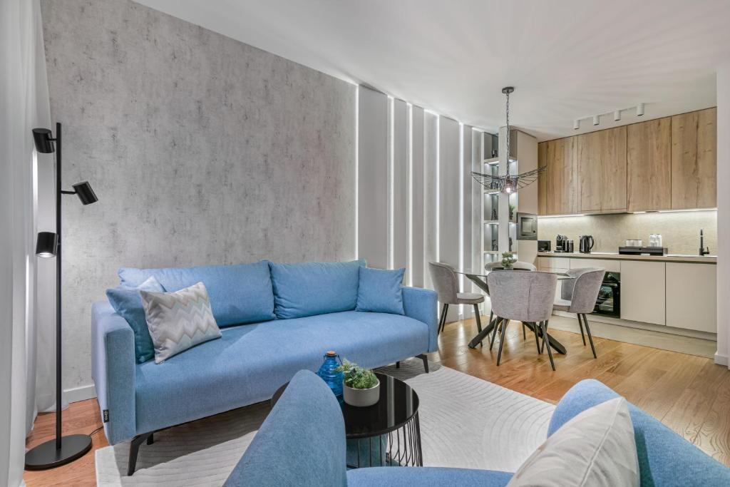 Kuchyň nebo kuchyňský kout v ubytování Melody Apartment