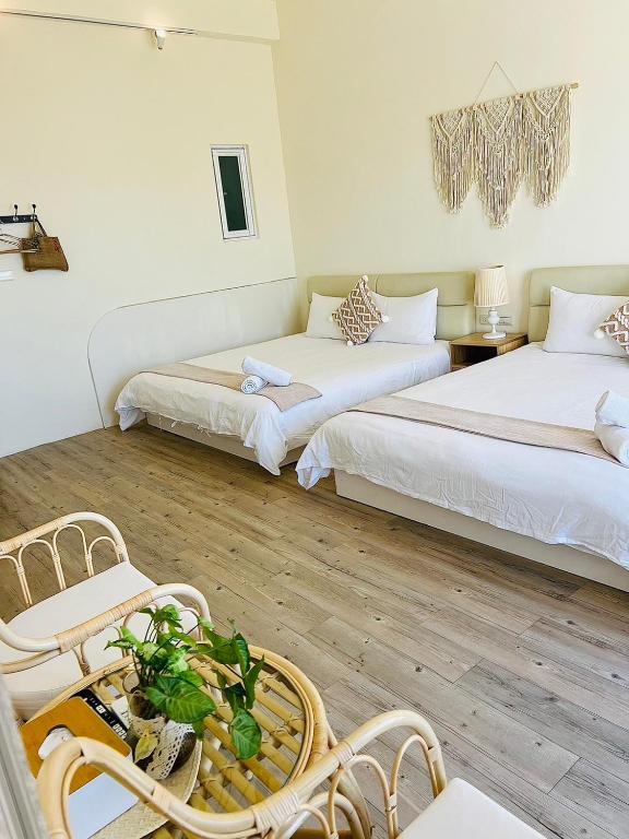 Postel nebo postele na pokoji v ubytování W24 Kenting Hostel II