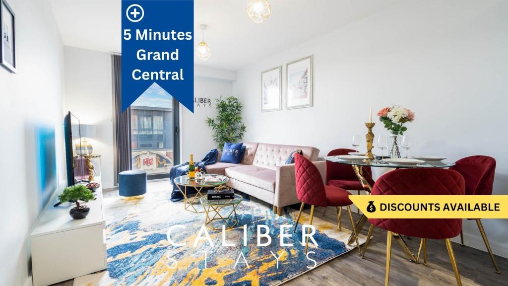 CALIBER STAYS® Apartments Large 2 Bed Luxury Apt 5 Min walk from