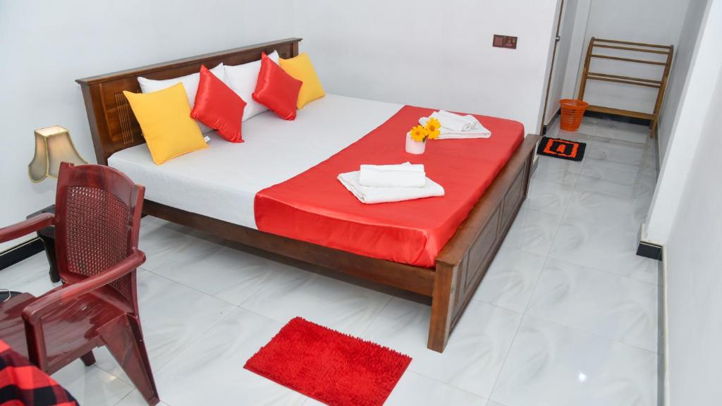 Postel nebo postele na pokoji v ubytování Prem Nadee Homestay