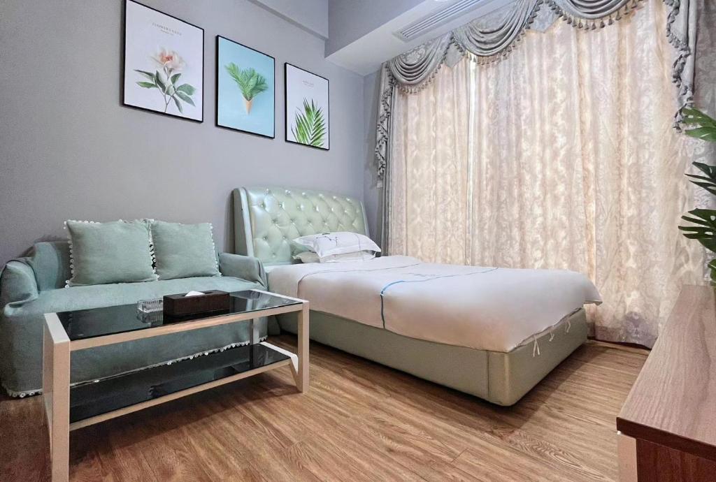 广州沃家国际公寓 - Deluxe Double O Twin Room Con Vista A La Ciudad