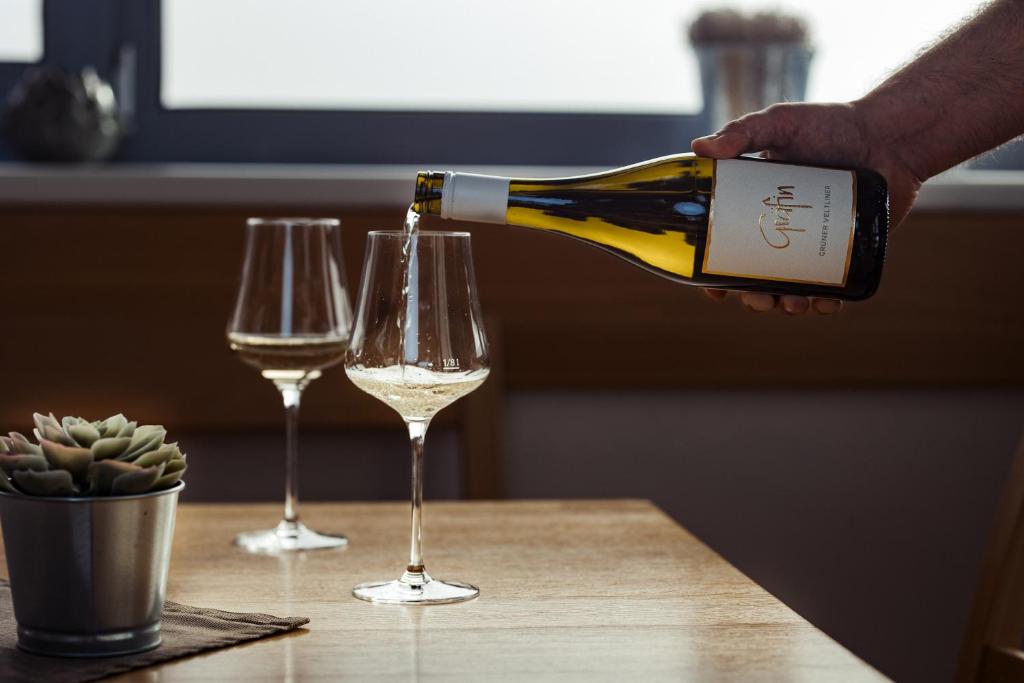 Nápoje v ubytování WEINBLICK & WEINGUT Grafinger