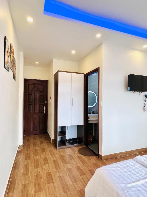 Postel nebo postele na pokoji v ubytování Hotel Duy Dũng - Đà Lạt