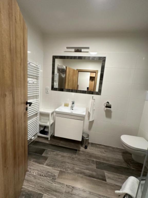 Koupelna v ubytování Apartmány VESNA