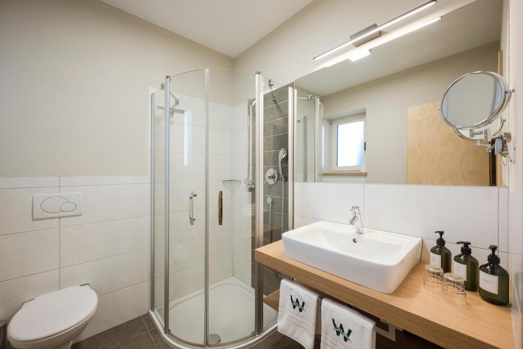 Koupelna v ubytování Boutique Hotel Wiesenhof - Adults Only