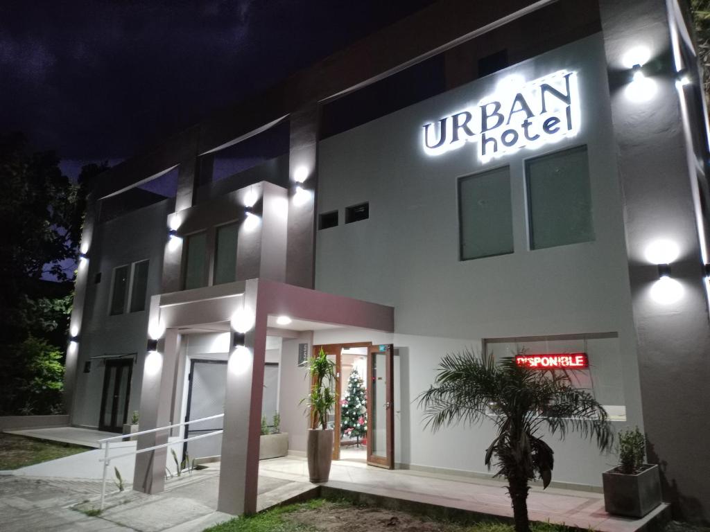 a hotel with a sign that reads urban hotel at Urban Hotel in Federación