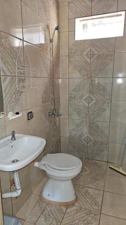 Koupelna v ubytování Hotel Los Chow Chow