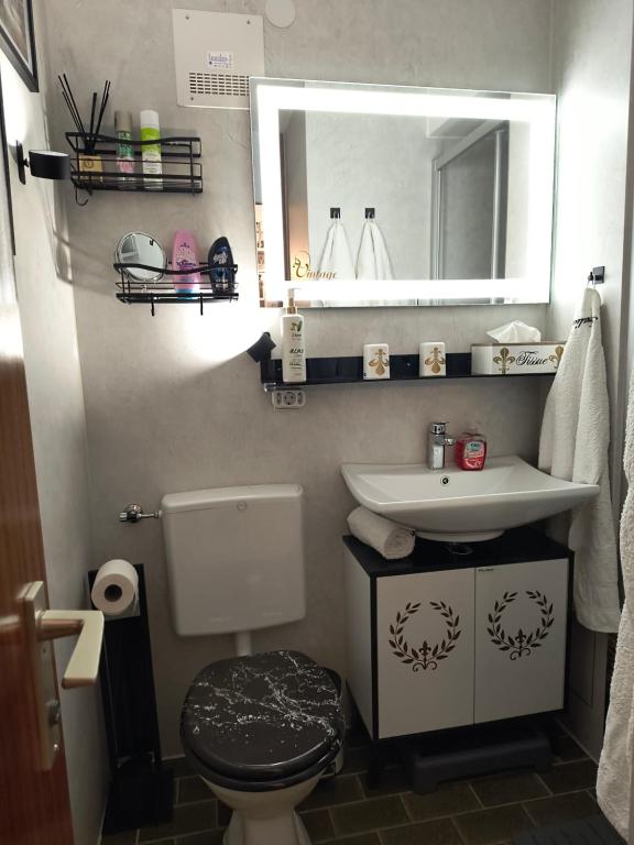 Koupelna v ubytování Appartement Herrlich
