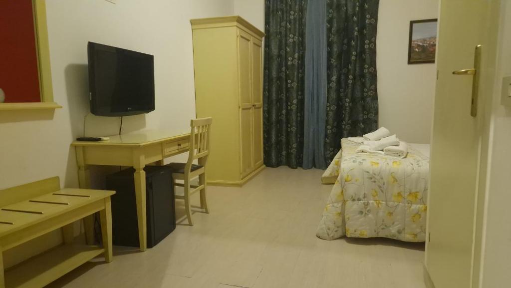 TV a/nebo společenská místnost v ubytování Hotel Genzianella