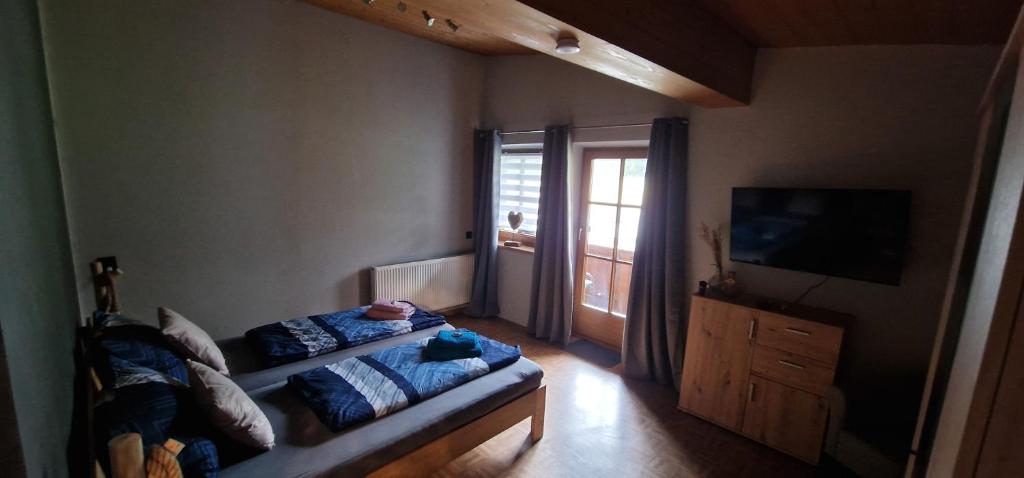 Posteľ alebo postele v izbe v ubytovaní Appartement Gletscher-Koje