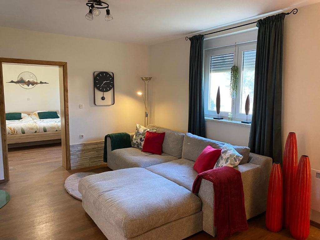 Postel nebo postele na pokoji v ubytování Olive Holiday House Croatia