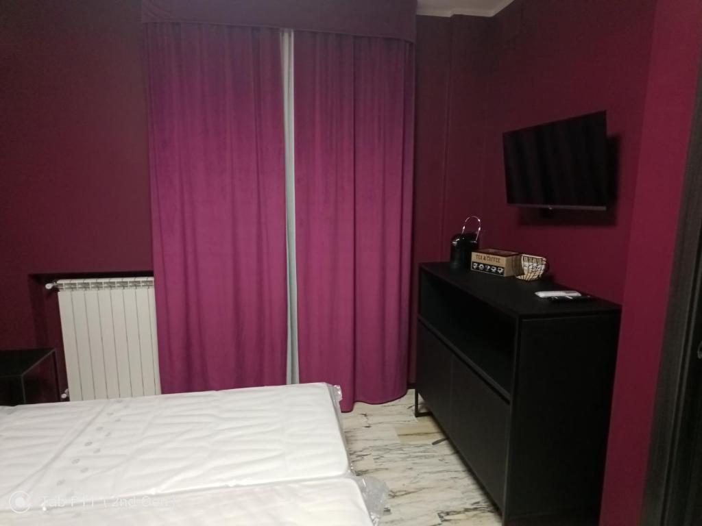 Postel nebo postele na pokoji v ubytování Blu room