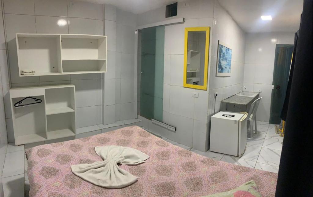 Postel nebo postele na pokoji v ubytování Pousada Piscinas Naturais