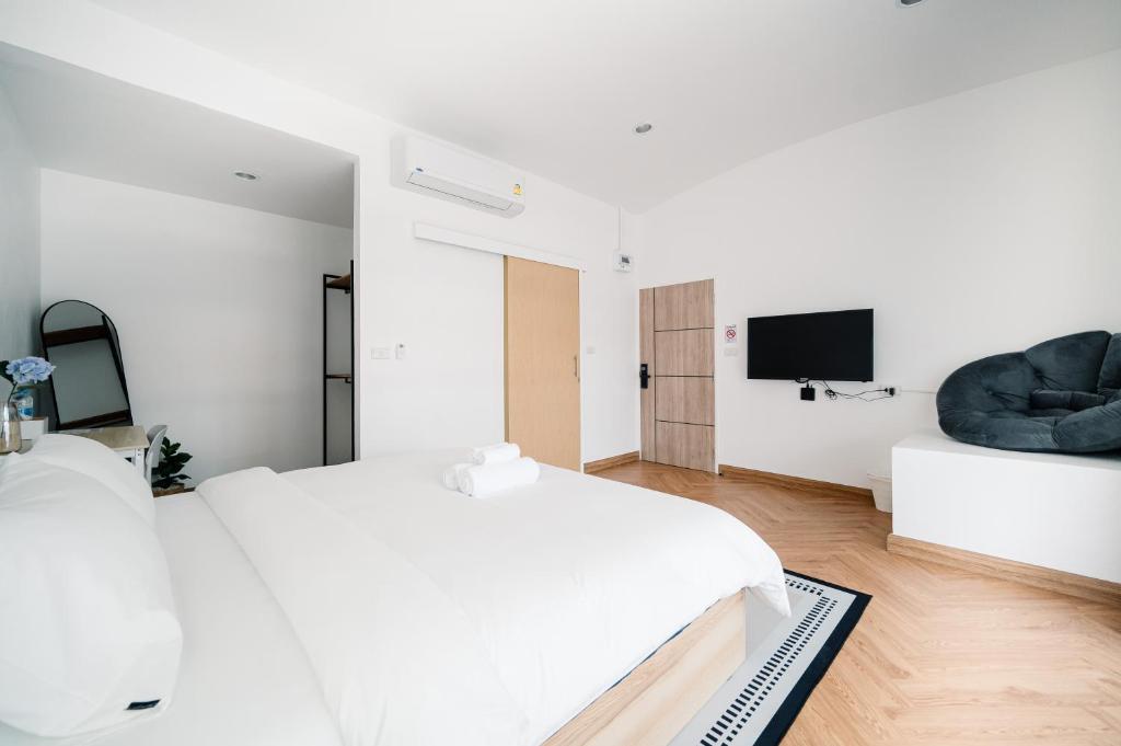 TV a/nebo společenská místnost v ubytování Mitt Haus (Lat Phrao Soi 5)