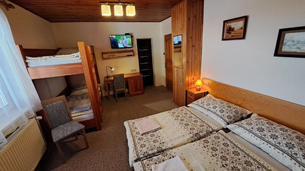 Postel nebo postele na pokoji v ubytování Privát Nataša