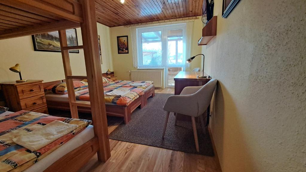Postel nebo postele na pokoji v ubytování Privát Nataša