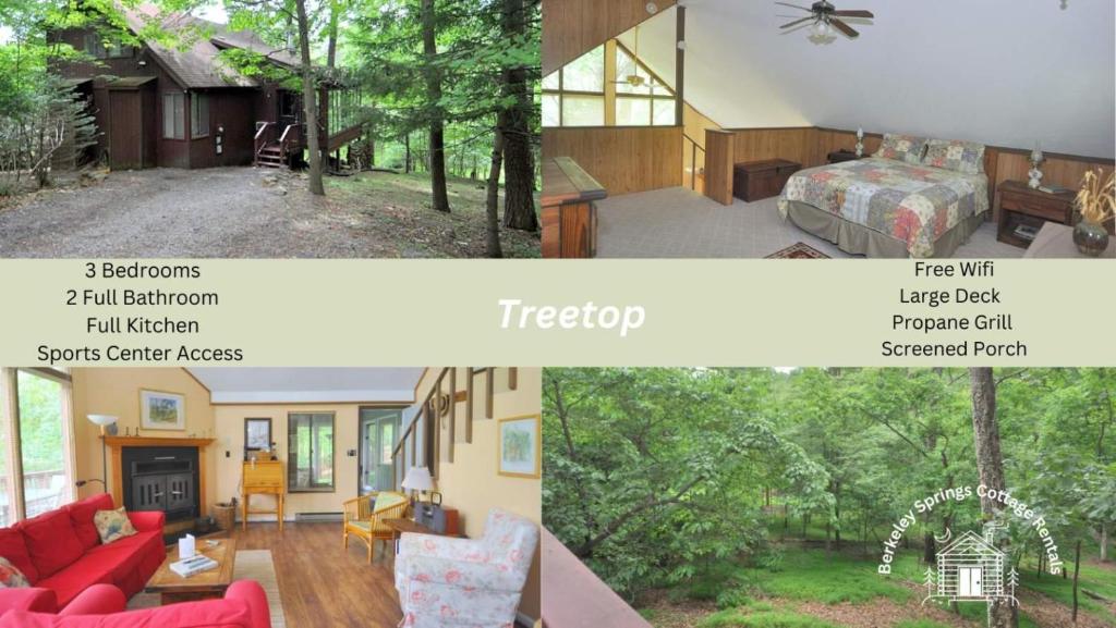 Φωτογραφία από το άλμπουμ του Treetop Cabin -- Pool Access - Fireplace - Grill - Screen Porch - Deck - Wifi - Golf Nearby σε Hedgesville