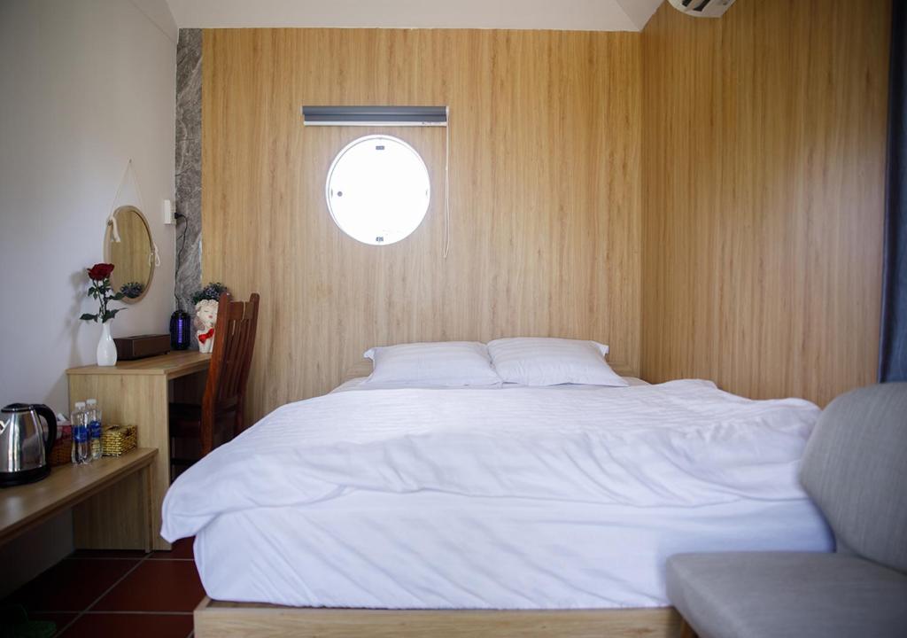 Postel nebo postele na pokoji v ubytování LUA Farmstay