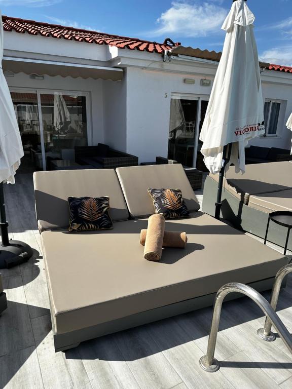 Balkón nebo terasa v ubytování Paradise Resort - FKK Swinger & Nudist Couples Only