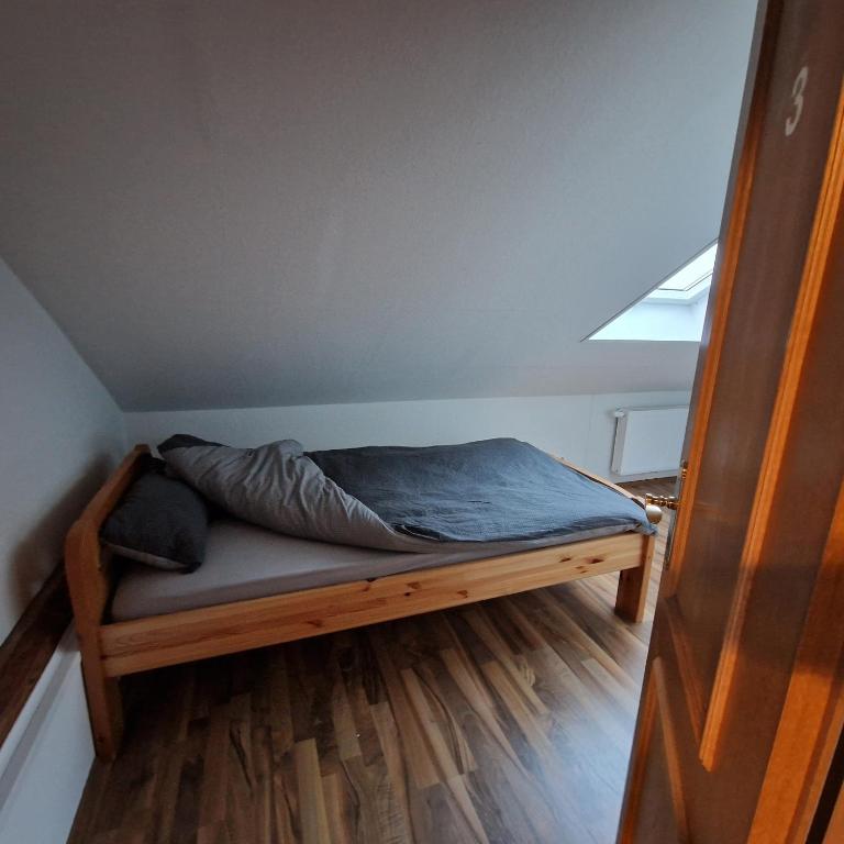 Postel nebo postele na pokoji v ubytování Bei Conny und Bernd