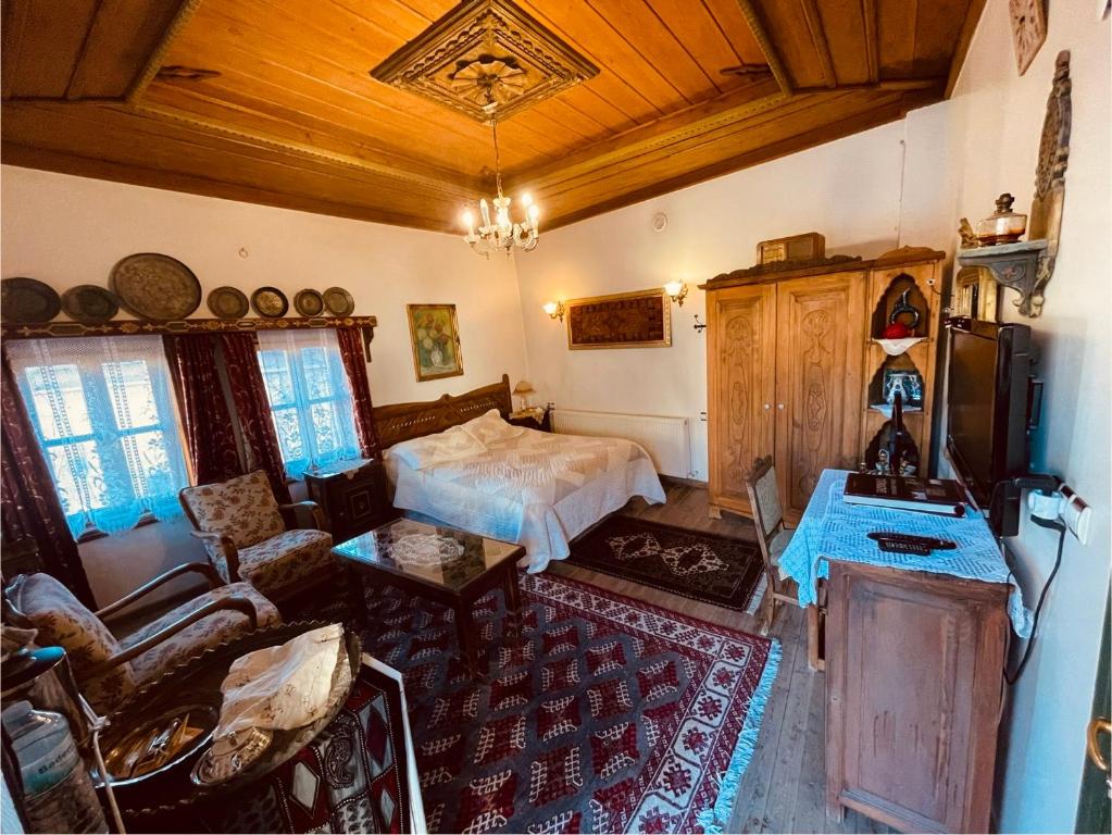 TV a/nebo společenská místnost v ubytování Sofa Hotel
