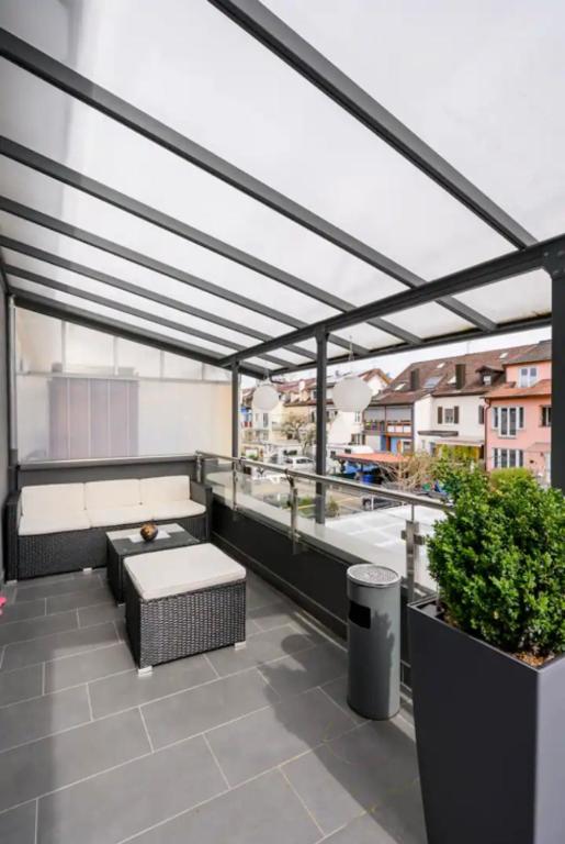 Balkón nebo terasa v ubytování Günstige Zimmer-Unterkunft Zimmer mit Gemeinschaftsbad