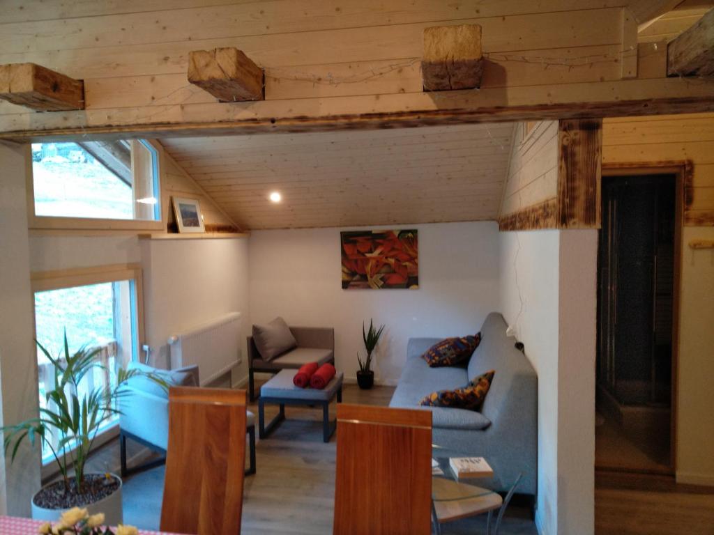 Posezení v ubytování Chalet Bärgstäger