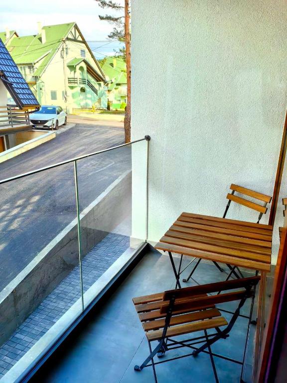 Balkón nebo terasa v ubytování Borovi 3, apartman 3