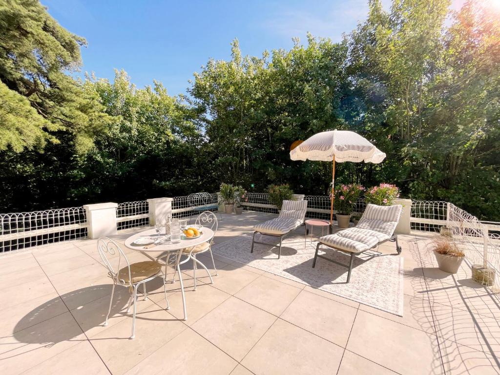 Suite avec grande terrasse et parc - gîte classé 4 étoiles - Appartement 1 Chambre