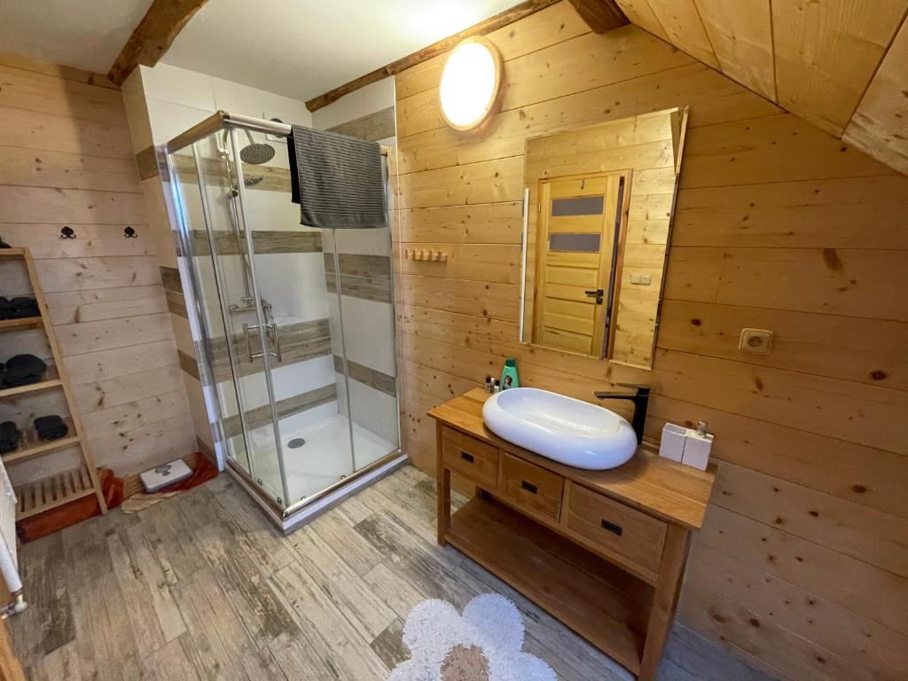 Koupelna v ubytování Apartmany Pod Kloboukem